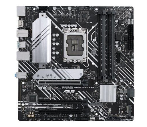 ASUS PRIME B660M-A D4-CSM Micro ATX Hovedkort med LGA 1700 og DDR4 ASUS PRIME B660M-A D4-CSM Micro ATX Hovedkort med LGA 1700 og DDR4