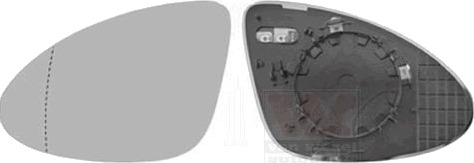 Speilglass, ytterspeil VAN WEZEL 7422837