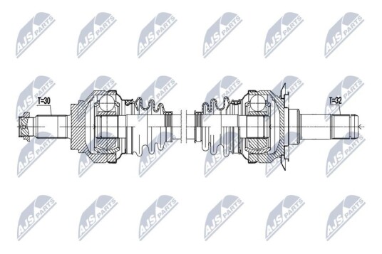 Nty Drivaksel NTY NPW BM 224