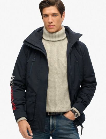 Superdry Hooded Ultimate Windbreaker - Navy - S Superdry Hooded Ultimate Windbreaker - Navy - S