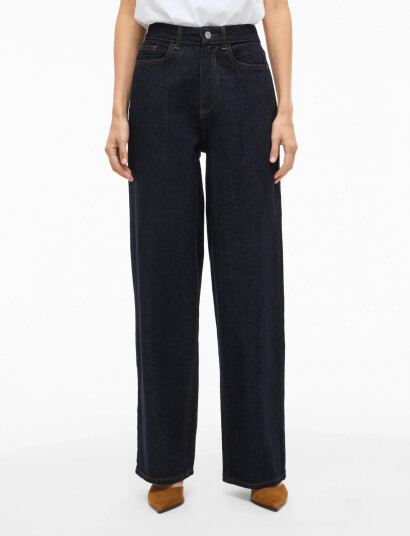 Vila Vifreya Jaf Hw Wide Jeans   Noos   Navy   36 x 32