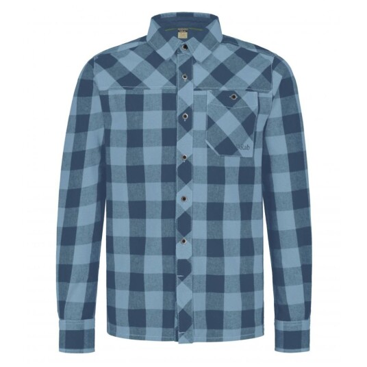 Rab  Boundary Shirt Herre, Obk Orion Blue Check, S
