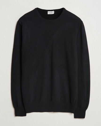 Morgano Wool/Cashmere Crewneck Black Morgano Wool/Cashmere Crewneck Black
