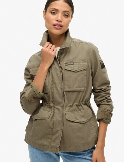 Superdry Embroidered M65 Military Jkt - Khaki green - 14 Superdry Embroidered M65 Military Jkt - Khaki green - 14