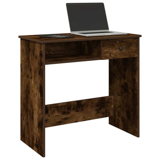 Skrivebord røkt eik 80x40x75 cm konstruert tre