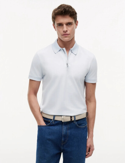 Tommy Hilfiger Dc Performance Zip Polo Blue M