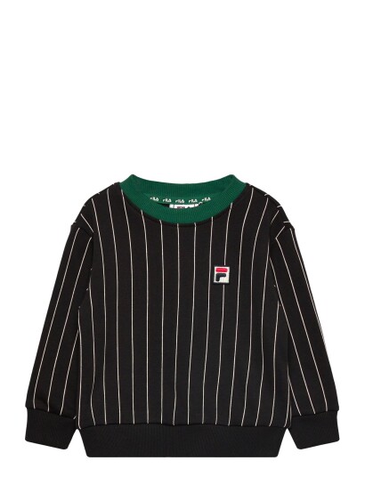FILA Lubaco Regular Pinstriped Crewneck Sweatshirt Black 98 104 FILA Lubaco Regular Pinstriped Crewneck Sweatshirt Black 98 104
