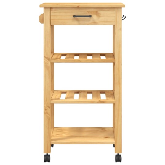 Kjøkkenvogn MONZA 48x40x90 cm heltre furu 376079