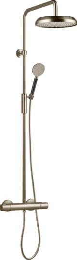 Tapwell ARM5200 Takdusj med trykk- og termostatstyrt dusjbatteri-Brushed Nickel
