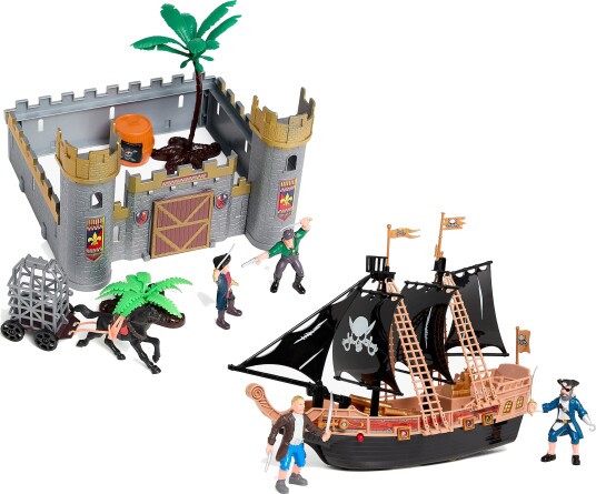 Cloudberry Castle Svarte Seilets Sjørøverskip Slott & Figurer Cloudberry Castle Svarte Seilets Sjørøverskip Slott & Figurer