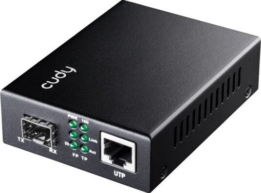 Cudy MC10G Ethernet mediakonverter 10G SFP til 10M/100M/1000M/10G RJ45
