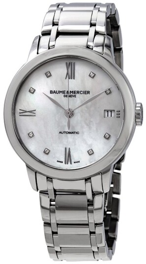 Baume & Mercier Dameklokke M0A10496 Classima Hvit/Stål Ø34 mm Baume & Mercier Dameklokke M0A10496 Classima Hvit/Stål Ø34 mm