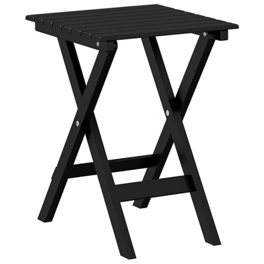 Sammenleggbart sidebord svart heltre poppeltre 4008871