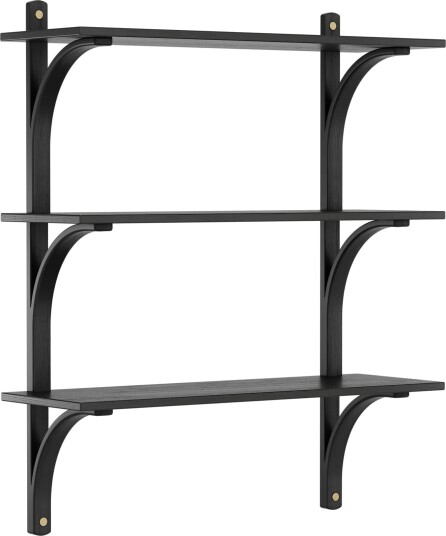 Levi Vegghylle 90 cm Medium Messing / Black Stained Ask