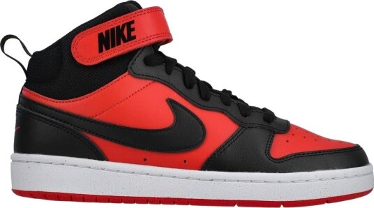 Nike Sneaker Court Borough Mid 2 Rød/Svart/Hvit Barn størrelse 38