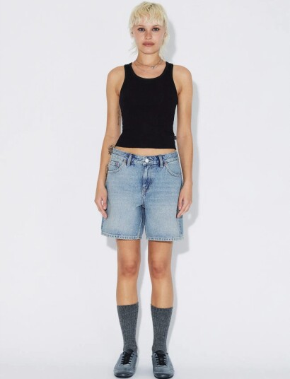 Dr Denim Hill Low Shorts Blue 32