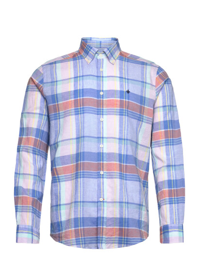 Morris Happy Linen Check Shirt-Classic Fit - Multi/patterned - XS Morris Happy Linen Check Shirt-Classic Fit - Multi/patterned - XS