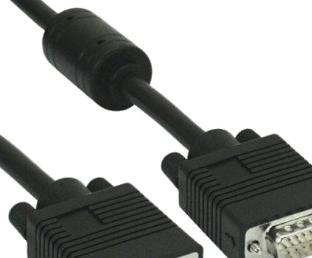 Inline 17803B 0,3 M Vga D Sub Vga D Sub Sort Gull Hankjønn/Hankjønn