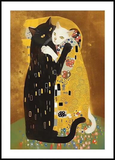 Kitty Klimt Plakat Plakat / 40x50cm