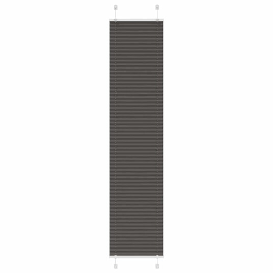 plisségardin sort 50x200 cm Stoff Bredde 49,4 Polyester