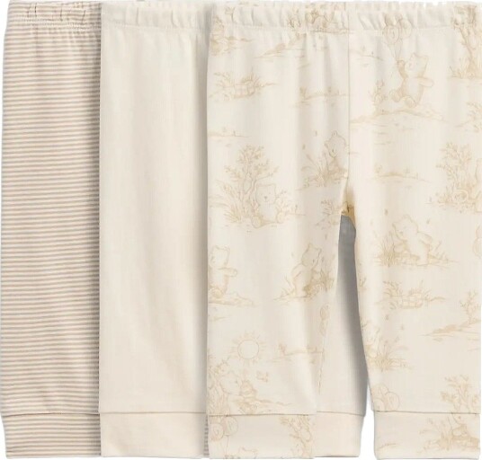GAP Baby First Favorites Organic Cotton Pull On Pants (3 Pack)   KHAKI   56/62