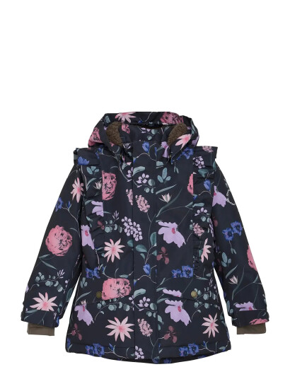 En Fant Jacket W. Frills Aop - Multi/patterned - 122