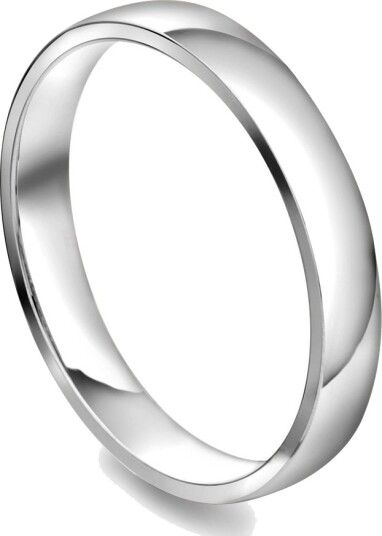 Giftering i 585 hvitt gull | 3,5 mm bredde Giftering i 585 hvitt gull | 3,5 mm bredde