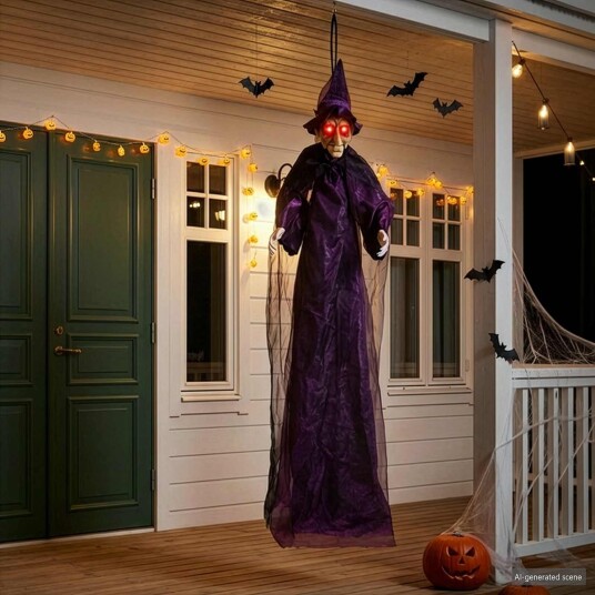  Halloween snakkende heks Lilla 216 x 125 cm Polyester