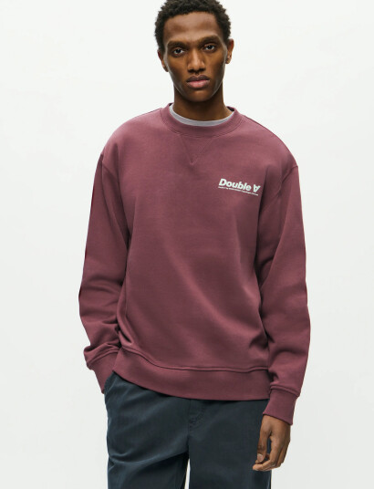 WOOD WOOD Wwjames Crew Neck Aaneue 25219 - Red - XS