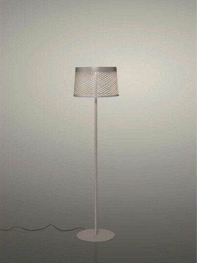Twiggy Grid Lettura Utendørs Gulvlampe Greige Foscarini Terrasse Annet