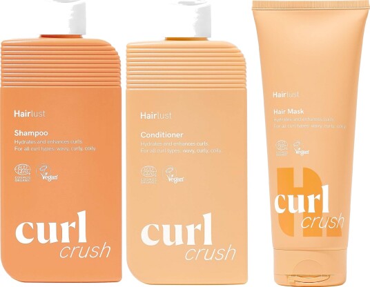 Hairlust Curl Crush Bundle Shampoo 250 ml & Conditioner 250 ml & Hair