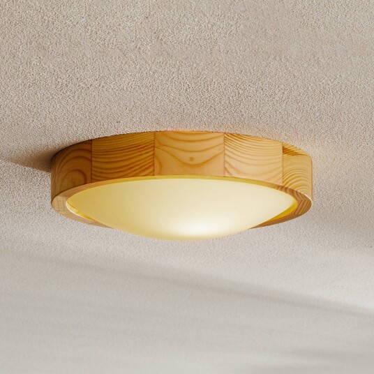 Envostar Zeus taklampe av tre furu Ø 27 cm Envostar Zeus taklampe av tre furu Ø 27 cm