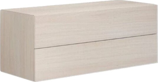 Dansani Calidris Glatt Skap 2 Skuffer D40cm Hvit eik / 120cm