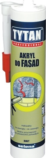 Tytan Akrylfugemasse For Fasader Hvit 310ml