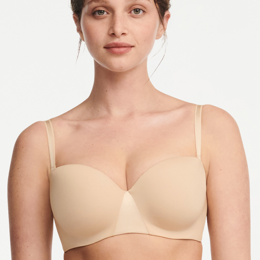 Chantelle BH Essentiall Bandeau T-shirt Bra Beige C 75 Dame Chantelle BH Essentiall Bandeau T-shirt Bra Beige C 75 Dame