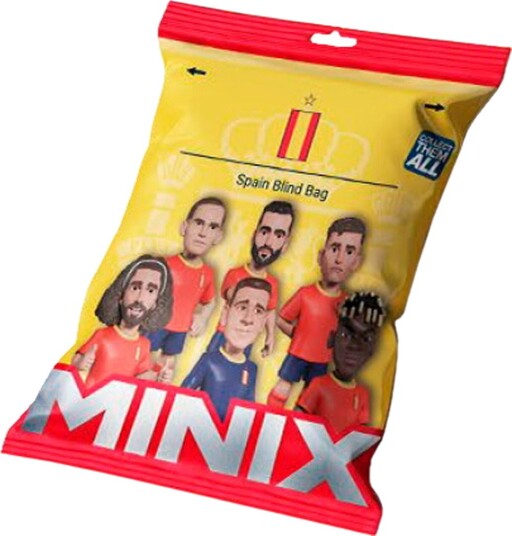 Minix Figur - Blindveske World Cup - Spania - Minix - OneSize - Lekefigur Gul Rød