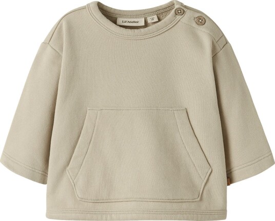 Lil"Atelier Nbmilondon Rea Ls Loose Sweat Bru Lil MOSS GRAY 74