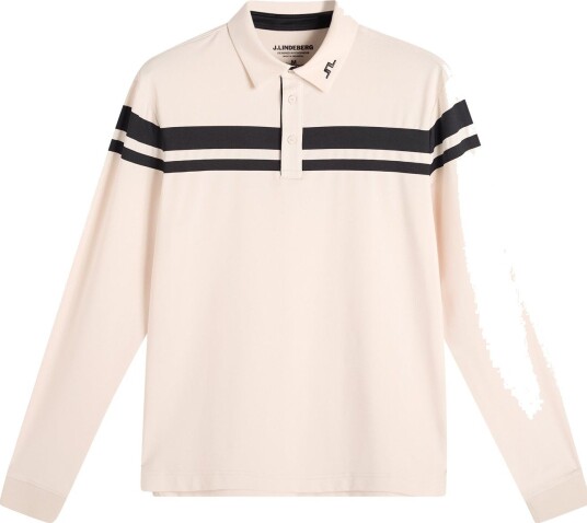 J. Lindeberg Kenny Ls Stripe Polo MOONBEAM M J. Lindeberg Kenny Ls Stripe Polo MOONBEAM M