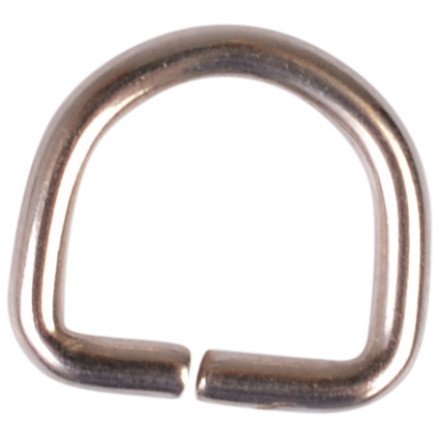Diverse D ring sølv 10 mm 1 stk
