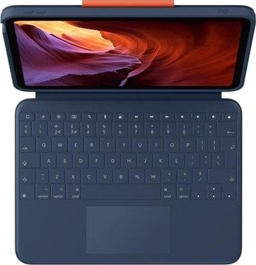 Logitech Rugged Combo 4 Touch Tastatur & Foliosett med Trackpad QWERTY UK Engelsk (Storbritannia) Classic Blue 920-011188