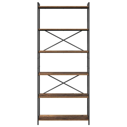 Bokhylle Gammelt tre 80 x 30 x 188 cm Konstruert tre