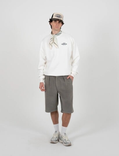 Prohibited In A Rush Crew Neck Off White Cream XXL Prohibited In A Rush Crew Neck Off White Cream XXL