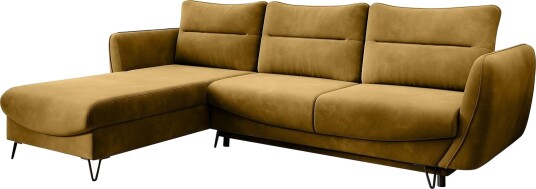 Lence Sovesofa m. Divan Oppbevaring Gul Lence Sovesofa m. Divan Oppbevaring Gul