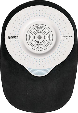 Confidence Be Soft Con stomipose midi13-38mm svart 10 stk Confidence Be Soft Con stomipose midi13-38mm svart 10 stk