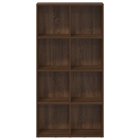 vidaXL Bokhylle/skjenk brun eik 66x30x130 cm konstruert tre