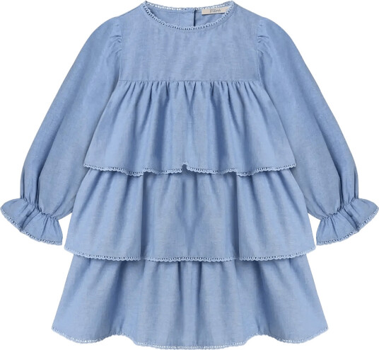 Fliink Connie Ruffle Dress Blue 122