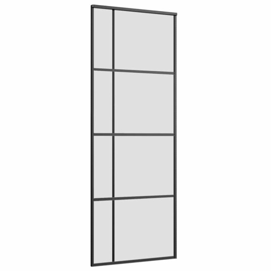 Svart 76x205cm Esg glass Svart 76x205cm Esg glass