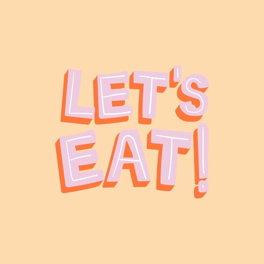 Namly Design Plakat Let's Eat POSTERSQUAREFRTI9A