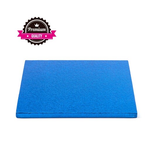 Kake Drum Kvadrat Blå 30cm Kake Drum Kvadrat Blå 30cm