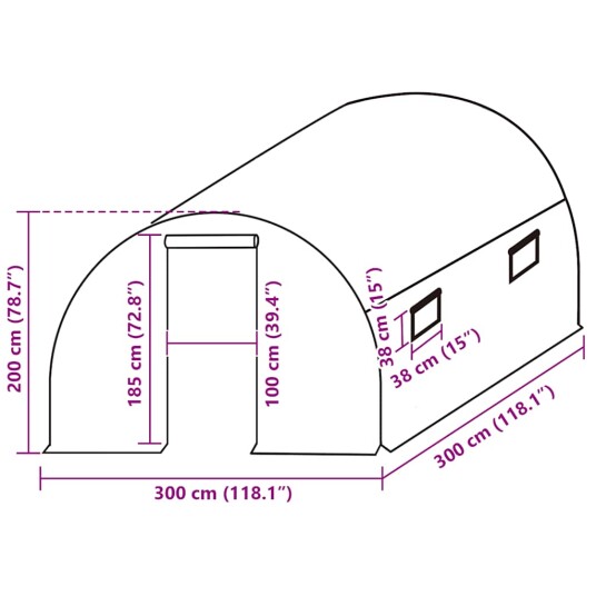 vidaXL Erstattningstrekk til drivhus (9 m²) 3x3x2 m gjennomsiktig vidaXL Erstattningstrekk til drivhus (9 m²) 3x3x2 m gjennomsiktig